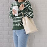 ボーダー柄 ヘンリーネック ニット | レースレディース  | 詳細画像11 