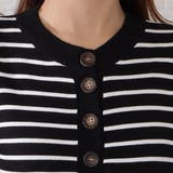 ボーダー柄 ヘンリーネック ニット | レースレディース  | 詳細画像18 