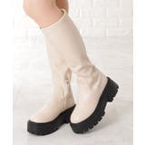 厚底 ストレッチ ロングブーツ | レースレディース  | 詳細画像10 