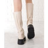 厚底 ストレッチ ロングブーツ | レースレディース  | 詳細画像12 