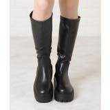 厚底 ストレッチ ロングブーツ | レースレディース  | 詳細画像8 