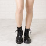 サイドゴア レースアップブーツ PUレザー | レースレディース  | 詳細画像9 