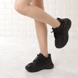 厚底 ダッドスニーカー ワントーン | レースレディース  | 詳細画像15 