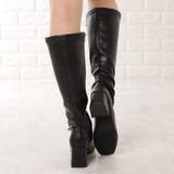 チャンキーヒール ロングブーツ レディース | レースレディース | 詳細画像14