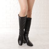 チャンキーヒール ロングブーツ レディース | レースレディース | 詳細画像16