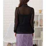 ハイネックシアーブラウス 透け感 シアー | レースレディース  | 詳細画像15 