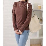 プチハイネックメロウステッチプルオーバー シンプル 無地 | レースレディース  | 詳細画像13 