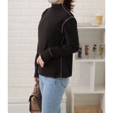 プチハイネックメロウステッチプルオーバー シンプル 無地 | レースレディース  | 詳細画像16 