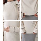 プチハイネックメロウステッチプルオーバー シンプル 無地 | レースレディース  | 詳細画像20 