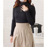 フリルレイヤードプチハイネックプルオーバー シアー 透け | レースレディース  | 詳細画像10 