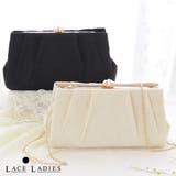 ジャガード がま口 パーティーバッグ | レースレディース  | 詳細画像1 