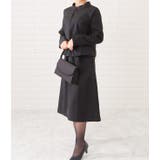 スタンドカラージャケット&セミフレアフェイクレイヤードワンピースセットアップ レ… | レースレディース  | 詳細画像14 