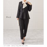 タックペプラムジャケット＆ボウタイブラウスパンツスーツ レディース 女性 | レースレディース  | 詳細画像10 