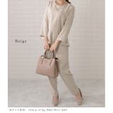 7部袖ペプラムブラウス&パンツセットアップスーツレディース 女性 スーツ | レースレディース  | 詳細画像3 