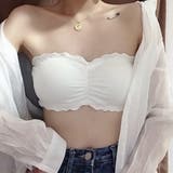 ノンワイヤー リブ チューブ | レースレディース  | 詳細画像1 