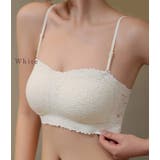 フラワーレース チューブトップ ブラジャーノンワイヤー | レースレディース  | 詳細画像9 