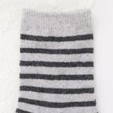 【10足セット】ボーダー柄クルー丈 あったかソックス レディース | レースレディース  | 詳細画像14 