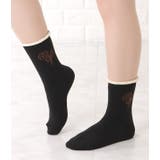 【10足セット】サイドフラワーショート丈シンプルルームソックス レディース ソッ… | レースレディース  | 詳細画像5 