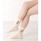 【10足セット】サイドフラワーショート丈シンプルルームソックス レディース ソッ… | レースレディース  | 詳細画像8 