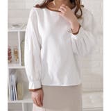 配色ラインバルーンスリーブプルオーバー女性 レディース 長袖 | レースレディース  | 詳細画像7 