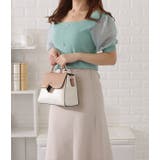 スクエアネックボタン付きシフォンスリーブトップス レディース 女性 | レースレディース  | 詳細画像15 