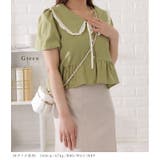 ビッグカラーフリル付き半袖ブラウス レディース 女性 | レースレディース  | 詳細画像11