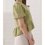 ビッグカラーフリル付き半袖ブラウス レディース 女性 | レースレディース  | 詳細画像17