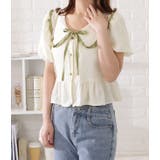 ビッグカラーフリル付き半袖ブラウス レディース 女性 | レースレディース  | 詳細画像4