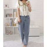 ビッグカラーフリル付き半袖ブラウス レディース 女性 | レースレディース  | 詳細画像9