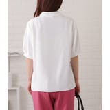 ボウタイ付半袖とろみブラウス 女性 レディース | レースレディース | 詳細画像7