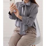 ボウタイ付きとろみピンタックブラウス 女性 レディース | レースレディース | 詳細画像5