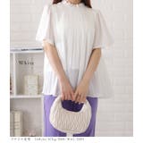 フリルプチハイプリーツ半袖ブラウス レディース 上品 | レースレディース  | 詳細画像3 