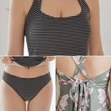 花柄ワンピース付きボーダータンキニ3点セット女性 レディース 水着 | レースレディース | 詳細画像20