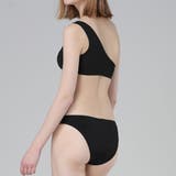 ワンカラーリブワンショルダービキニセット女性 レディース 水着 | レースレディース  | 詳細画像12 