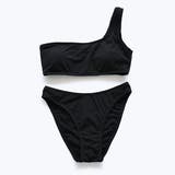 ワンカラーリブワンショルダービキニセット女性 レディース 水着 | レースレディース  | 詳細画像14 