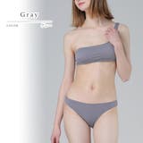 ワンカラーリブワンショルダービキニセット女性 レディース 水着 | レースレディース  | 詳細画像15 