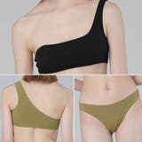 ワンカラーリブワンショルダービキニセット女性 レディース 水着 | レースレディース  | 詳細画像20 