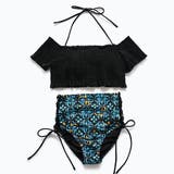 シャーリングトップスレースアップショーツビキニセット女性 レディース 水着 | レースレディース | 詳細画像12