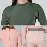 花柄ドッキングワンピース長袖水着 女性 レディース | レースレディース | 詳細画像20