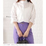2WAY花柄刺繍5分袖キャンディブラウスレディース 女性 長袖 | レースレディース  | 詳細画像6 