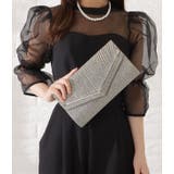 メタリックパーツ付きV字ラメクラッチ 女性 レディース | レースレディース  | 詳細画像10 