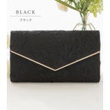 フラワー刺繍コンパクトV字クラッチ 女性 レディース | レースレディース  | 詳細画像3 