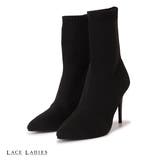 ピンヒール ソックスブーツ ポインテッドトゥ | レースレディース  | 詳細画像1 