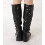 フロントジップ ロングブーツ PUレザー | レースレディース  | 詳細画像7 