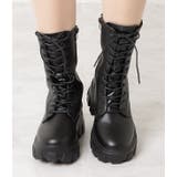 厚底 レースアップ ミドルブーツ | レースレディース | 詳細画像12