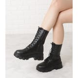 厚底 レースアップ ミドルブーツ | レースレディース | 詳細画像5