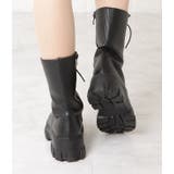 厚底 レースアップ ミドルブーツ | レースレディース | 詳細画像8
