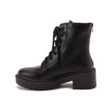 レースアップブーツ PUレザー ショートブーツ | レースレディース  | 詳細画像17 