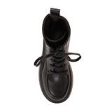 厚底 レースアップブーツ PUレザー | レースレディース  | 詳細画像14 