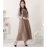 シフォンボレロ付きビスチェフレアワンピース 女性 レディース | レースレディース | 詳細画像4